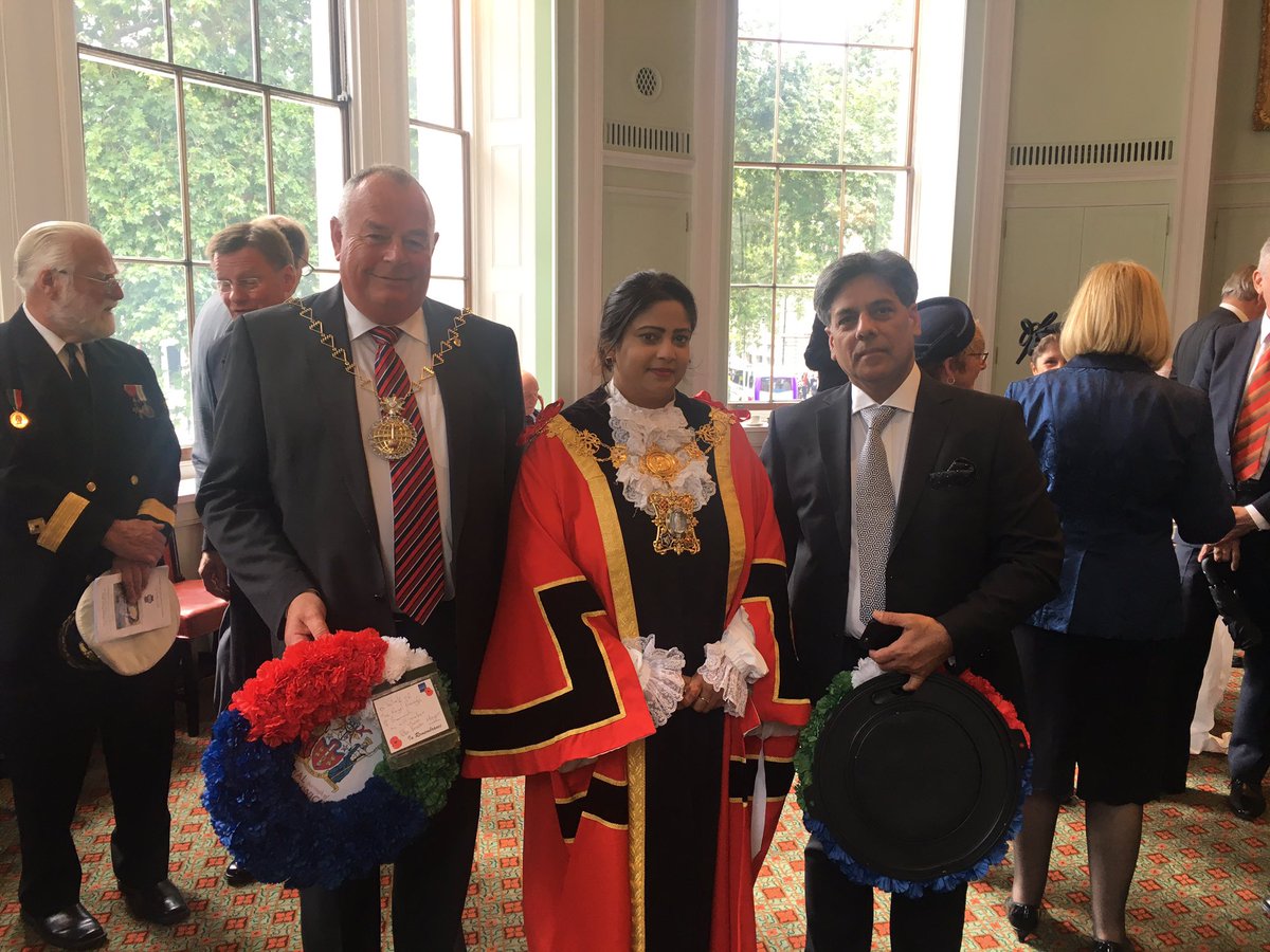 petetheExmayor's tweet photo. Honour to lay our wreaths on behalf of Royal Greenwich today at the  Merchant Navy Day with Dr Tariq DL https://t.co/mONrZEaIYB