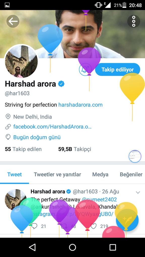 #HappyBirthdayHarshadArora <a href="/har1603/">Harshad arora</a> I Love You