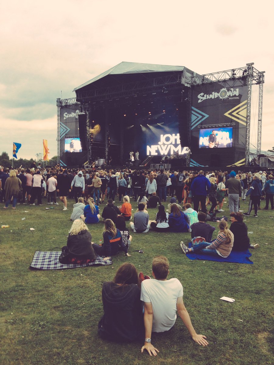 All done! Amazing time at <a href="/SundownUK/">Sundown Festival</a>! Having a debrief now whilst watching <a href="/JohnNewmanMusic/">johnnewmanmusic</a>! Loving it
