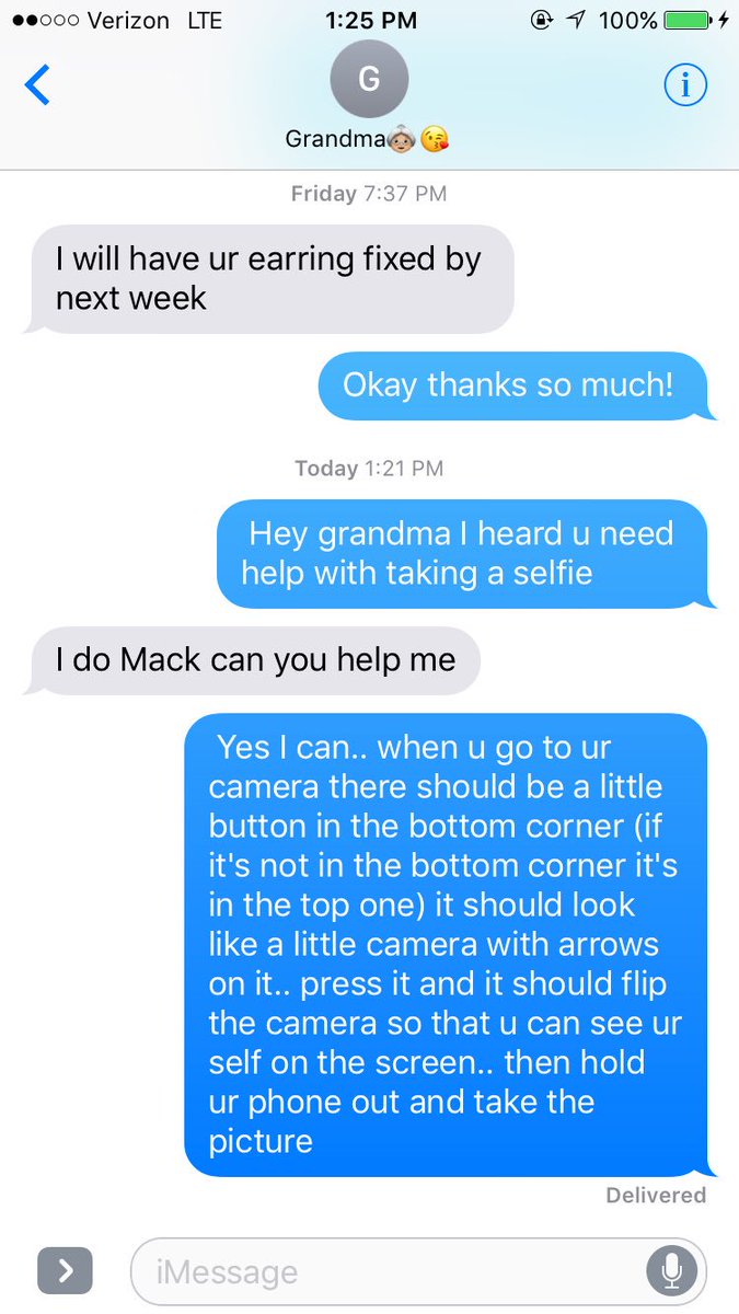 mackcainn's tweet photo. Why is my grandma actually the cutest https://t.co/7Bg66HT0vC