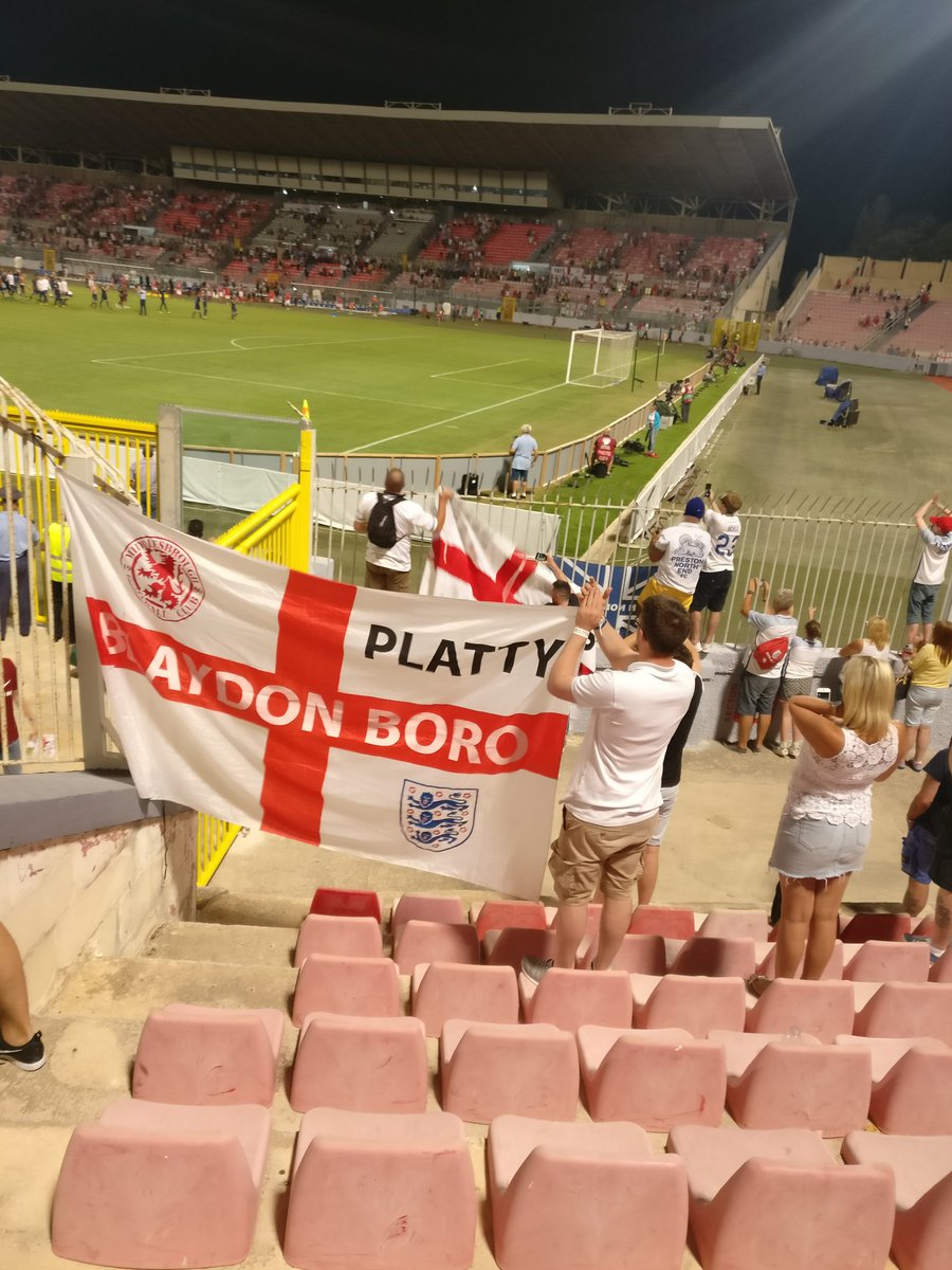 Boro_Away_Fans's tweet photo. Boro fans on International duty. #UTB #FollowEnglandAway #MaltaAway https://t.co/SlTJF17Bn9