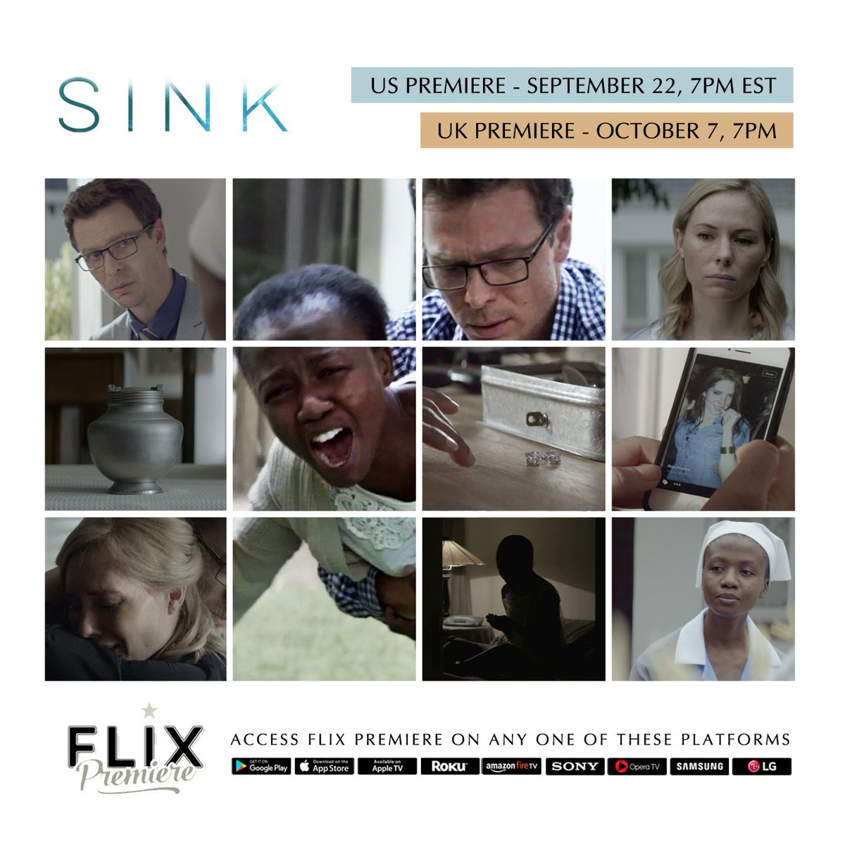Excited to announce <a href="/sinkmovie/">Sink</a> is releasing in the UK and the US on <a href="/FlixPremiere/">Flix Premiere</a>! Help us spread the word among family and friends abroad.