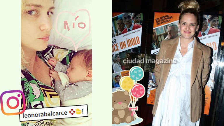 UNA HERMOSURA ¡La primera foto con mamá! Leonora Balcarce y la tierna postal junto a su bebé, Río bit.ly/2gBZVEB