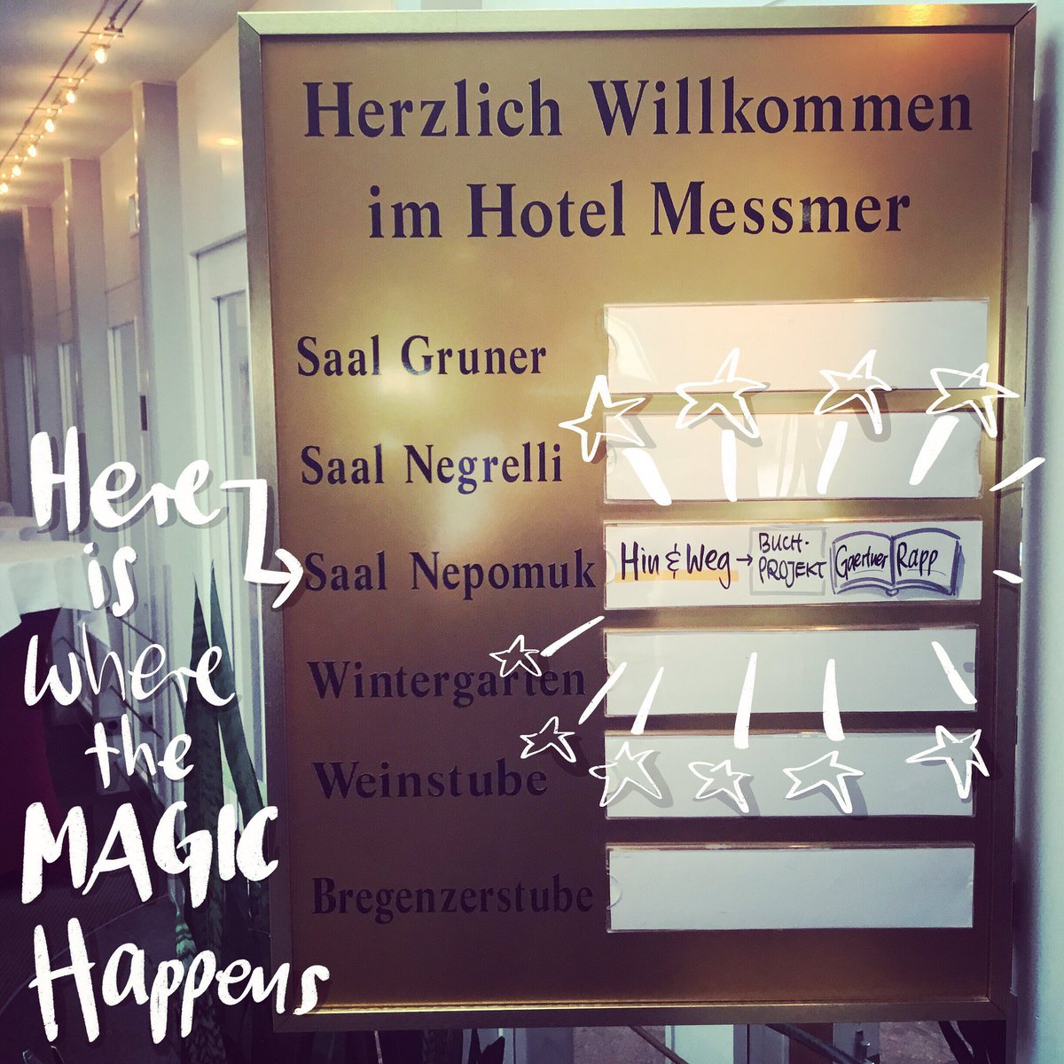 gaertner_one's tweet photo. Wie entsteht #magie 🌟?Einfach ein #wochenende einschließen mit Dr. Reinhold Rapp, und am gemeinsamen #buch #arbeiten ...✏️✏️✏️🌟 https://t.co/waYq607UTf