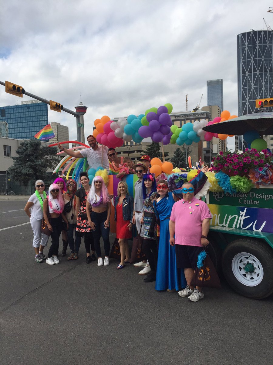 The <a href="/espystylists/">espy stylists</a> and <a href="/immrfabulous/">Mr.Fab</a> on our #yycpride parade entry
