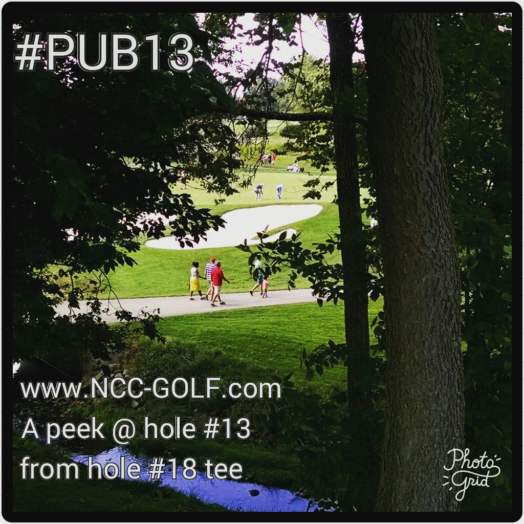 WaShuGolf's tweet photo. The view from hole no. 18 thru the trees at #ScarletCourse @NCHC_Golf is beautiful. #ForTheKids #WebDotComTour https://t.co/6rcPs6N2HR