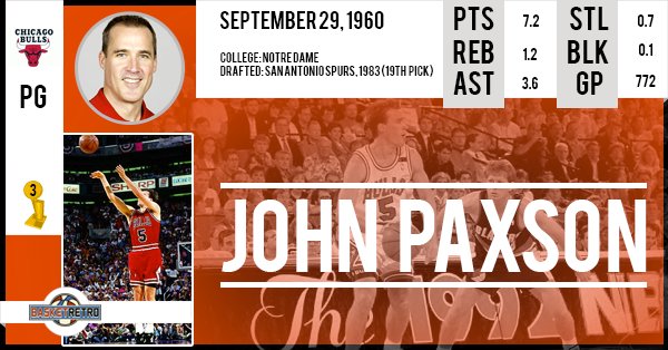 Happy birthday John Paxson   