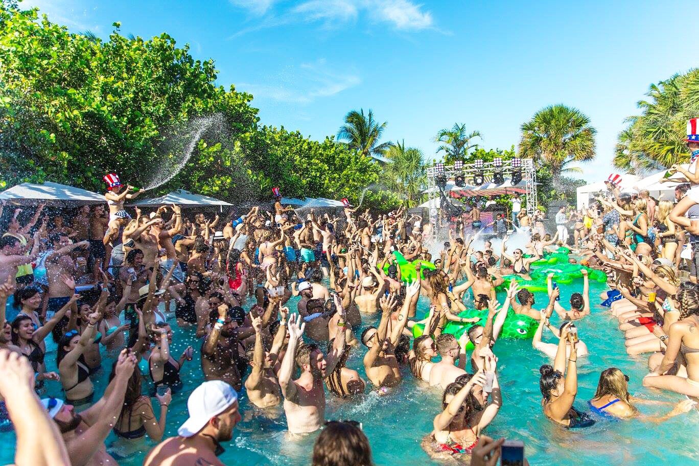 Nightclub in Miami - SLS Pool Party, Miami Beach, FL