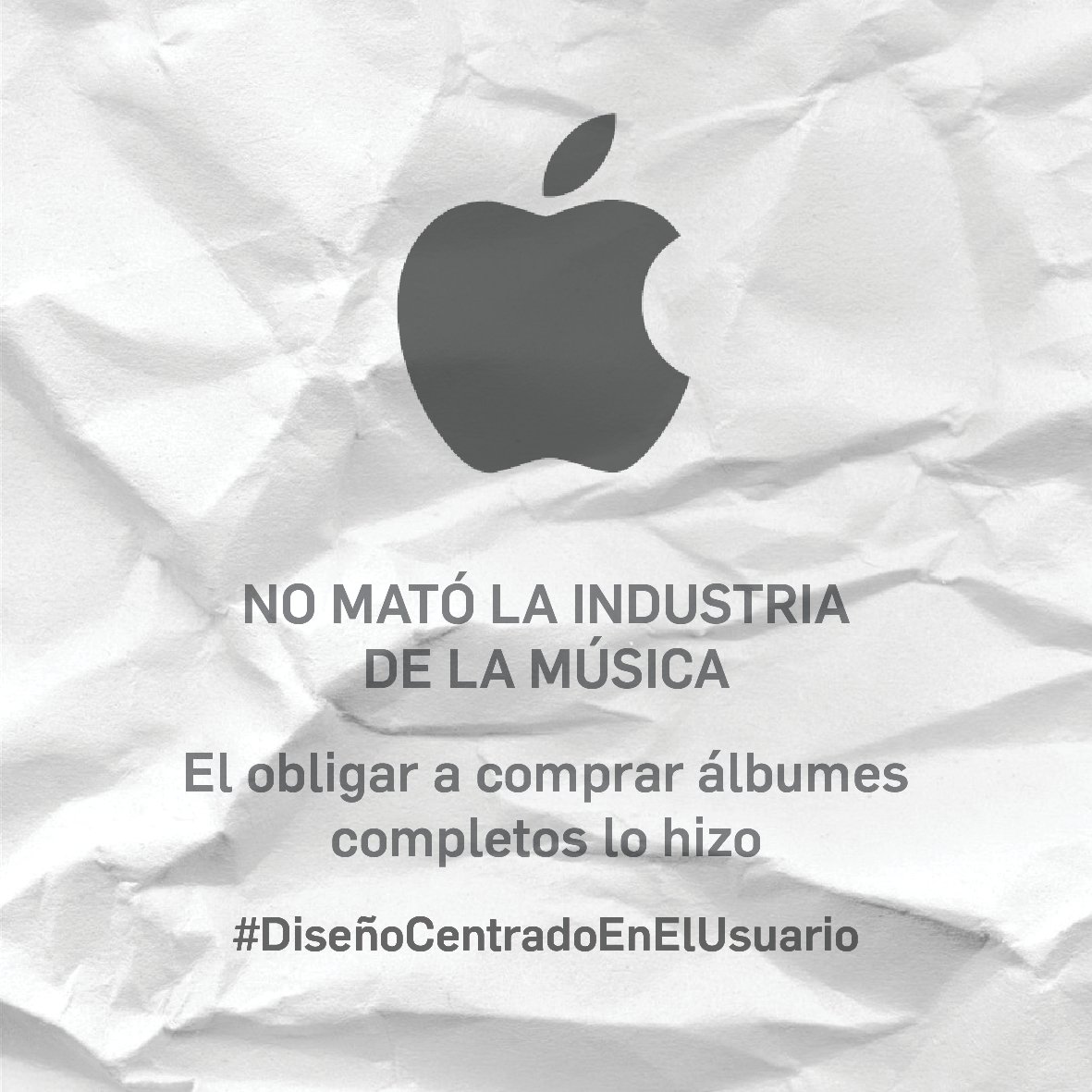Mafington's tweet photo. La tecnología por si misma no es el verdadero disruptor. No centrarse en el cliente es la mayor amenaza para cualquier negocio @AppleMusicES https://t.co/NdwjLDXWC8