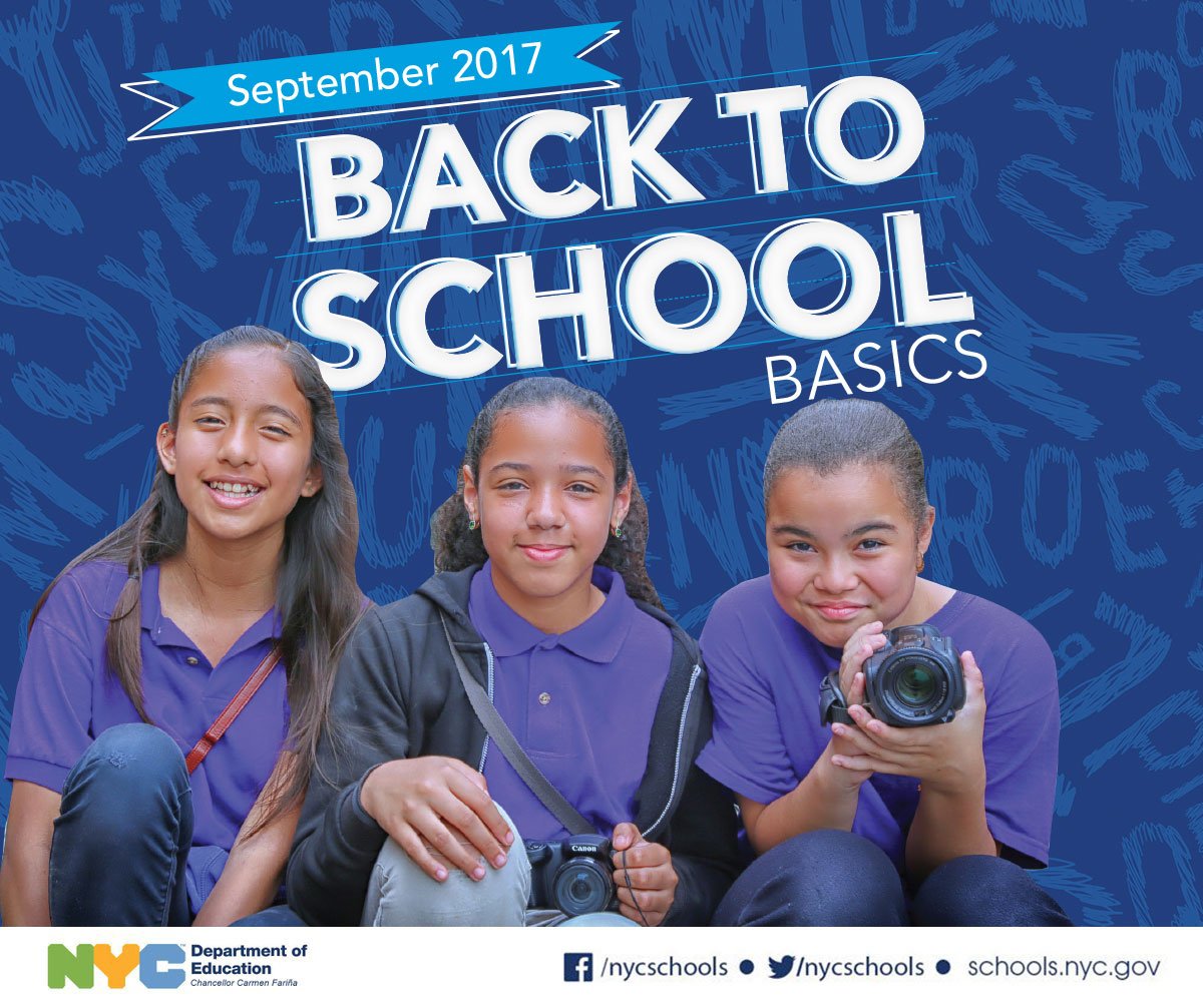 NYCSchools's tweet photo. Use our #BackToSchoolNYC guide to help you and your family get ready for the exciting year ahead: https://t.co/Rfir7LJJRo https://t.co/lasc9S0EJT