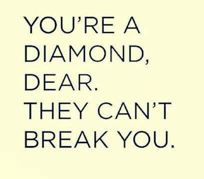 JustG62's tweet photo. You are born to shine! #cantbreak #diamond #survivingtoday #ThinkBIGSundayWithMarsha https://t.co/6q0KfPX0qz