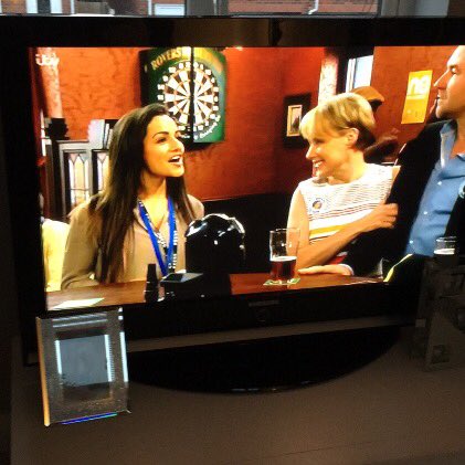 tvtalent1's tweet photo. Who caught our Managing Director &amp; Teacher on Coronation Street tonight 🎬 

Interviewing non other then Sally Webster ✨ 

#actorslife #itv https://t.co/xECqUsf7e8