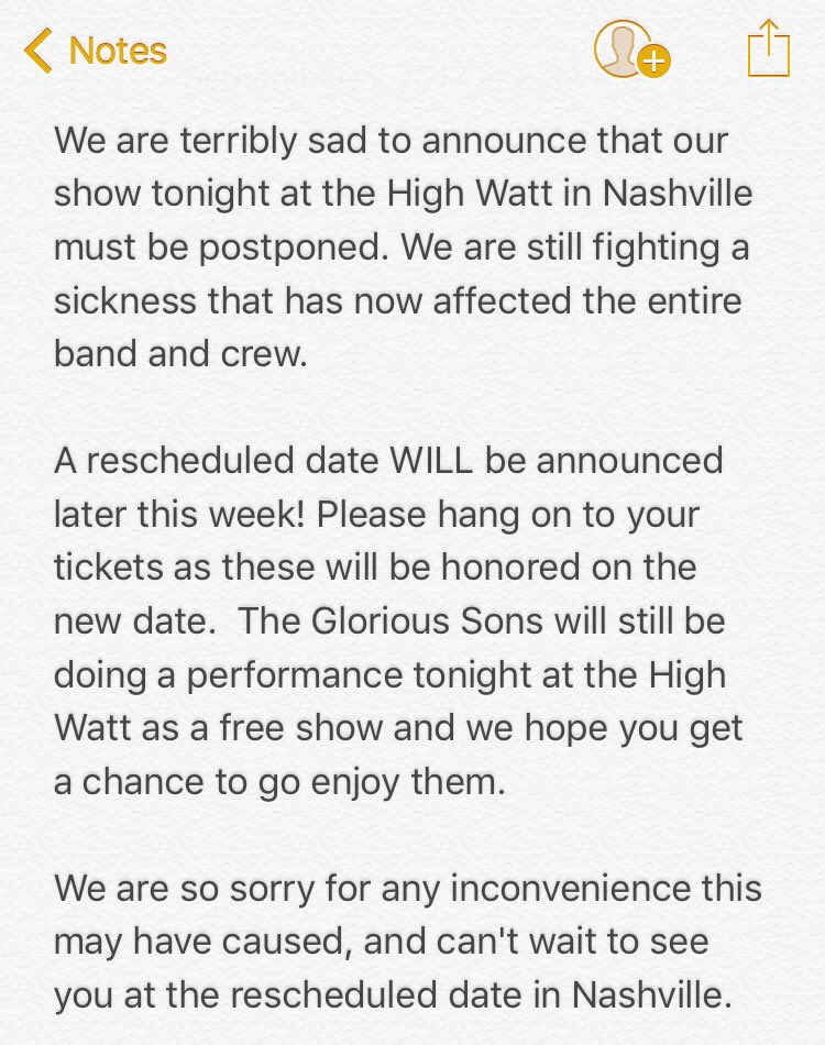greta van fleet on twitter we will reschedule stay tuned