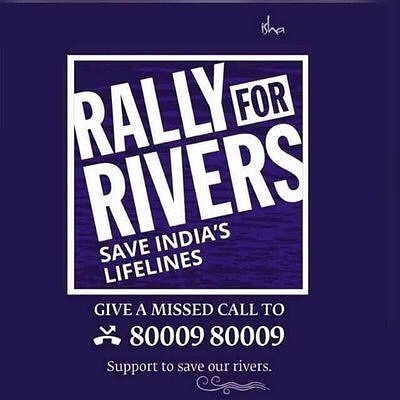 K4Khutal's tweet photo. SAVE LIFELINES OF INDIA #RallyForRiversKickOff #RallyForRivers #rally4rivers #RallyForRiver https://t.co/owUSonnH3d