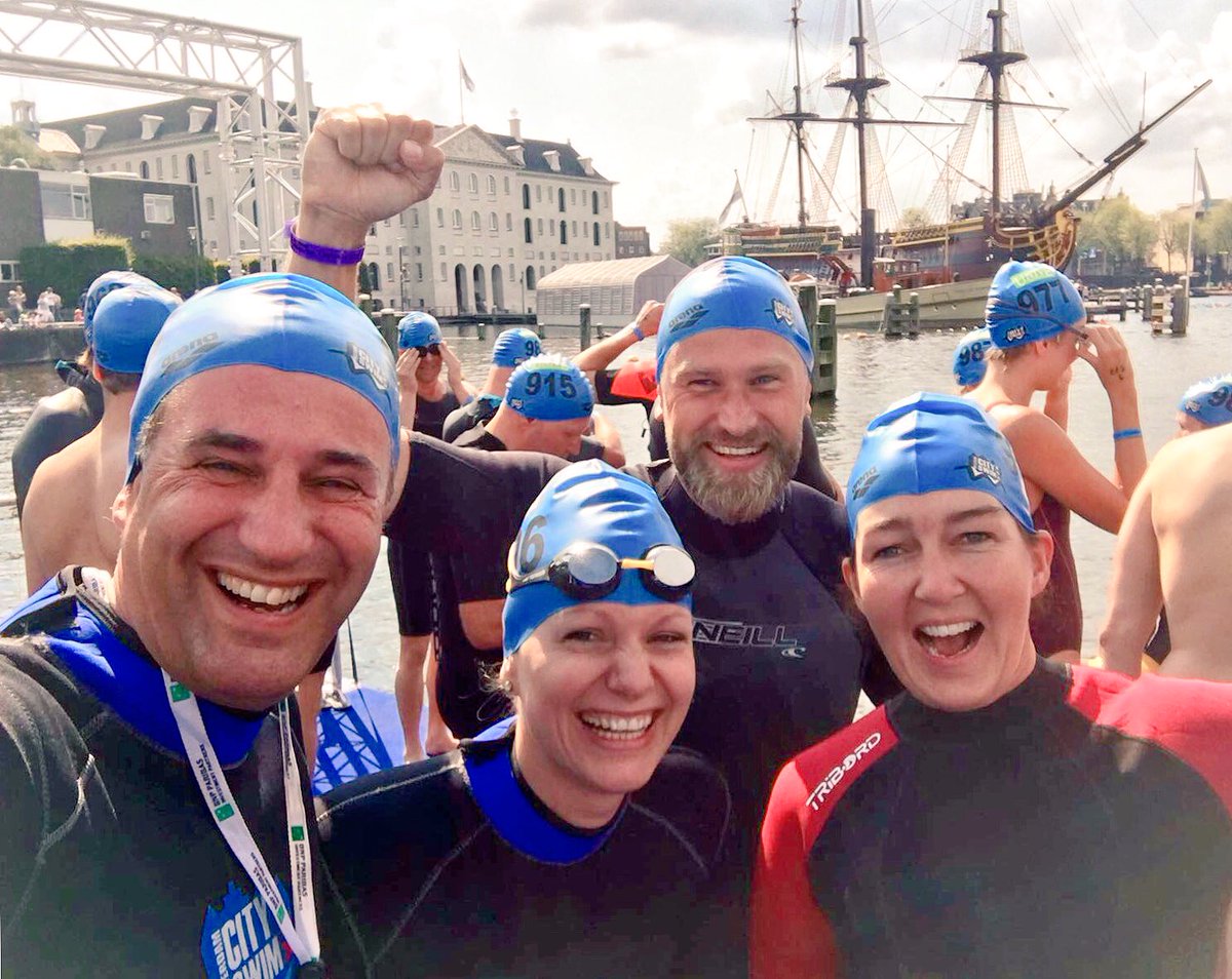 inestultjens's tweet photo. Dank supporters van de  @AmsterdamCitySw voor aanmoedigingen en donaties voor ALS. Team @AupingNL did it! 🙏🏻💪🏻#ACS2017 #auping #betterdays https://t.co/HcNdblGBCS