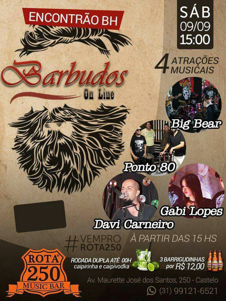 barbudosonline's tweet photo. Encontro Barbudos Online em BH
Entrada R$ 10,00
Varias bandas, sorteios de Tatuagens, e rifas

https://t.co/3wXDZjpx7z https://t.co/2rQ8l94pyM