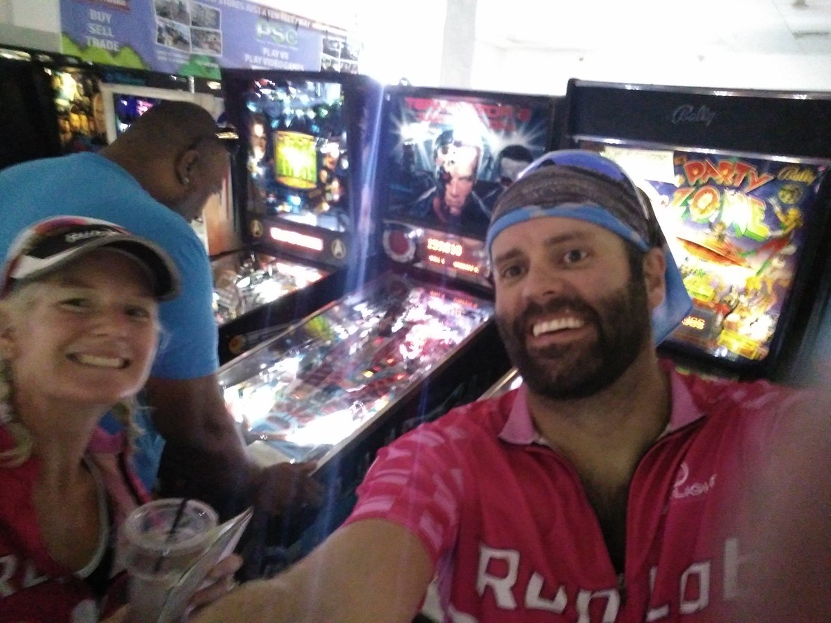 410speedshop's tweet photo. Pinball? Pinball! Ivan our @Uber driver, @OsirisMay joined us! @renogy @hmarseries @outdoorracewt #SpeedShopMafia https://t.co/I1Qwe9YTrg