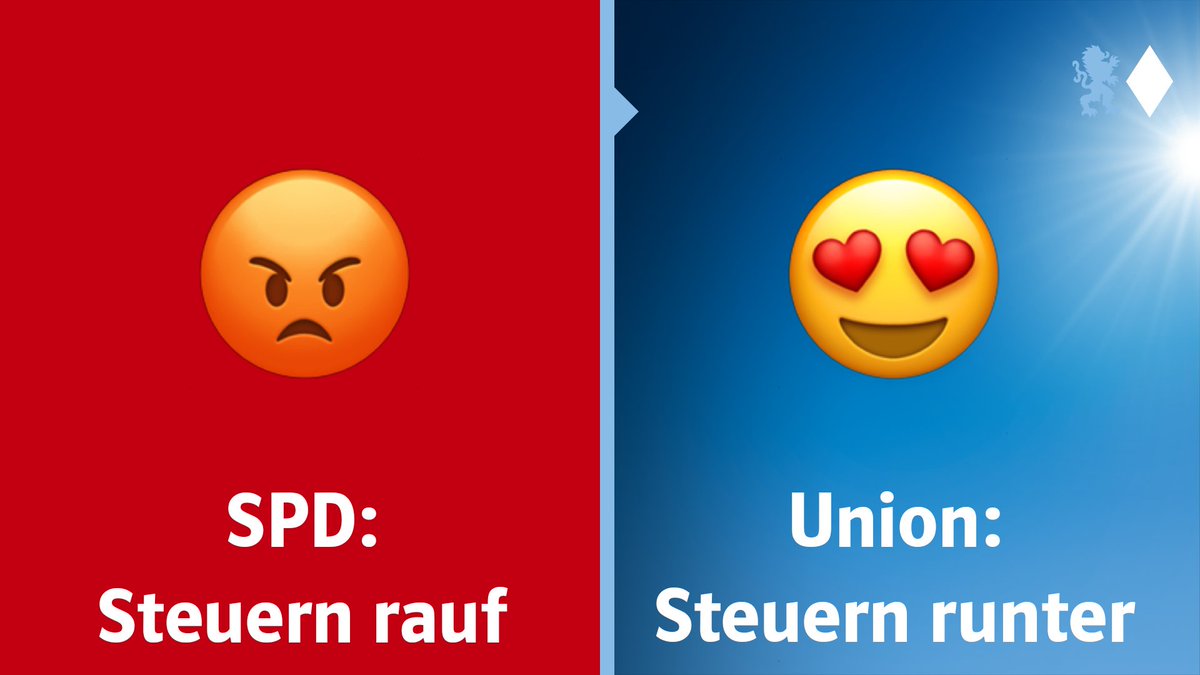 CSU's tweet photo. Das ist der Unterschied in der Steuerpolitik! #TVDuell https://t.co/IVlpGuDCYO