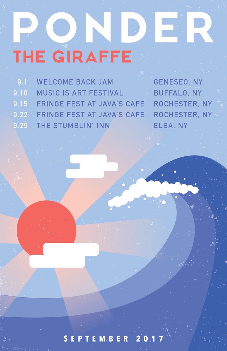 Poster design for Buffalo's very own Ponder The Giraffe!!