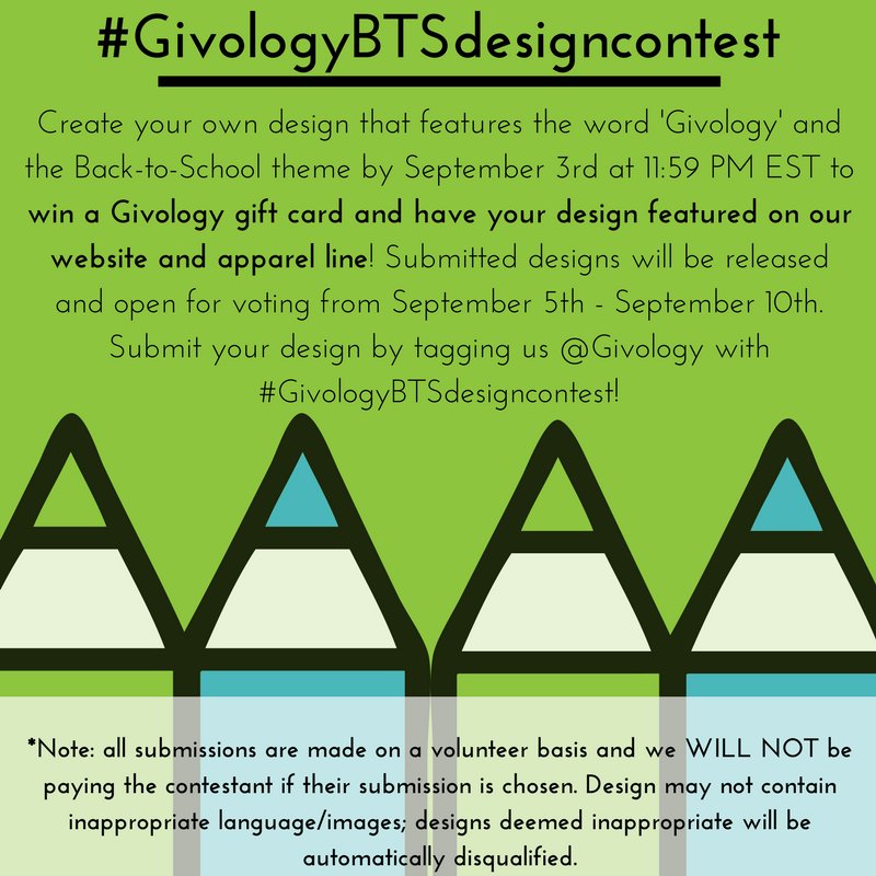 Today is the last day to submit your #GivologyBTSdesigncontest submission! Remember to tag us!
#design #contest #ngo #learning #inspiration