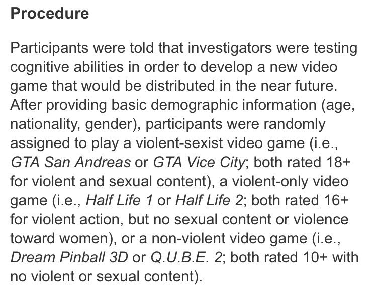 Roran_Stehl's tweet photo. The authors got 15-18 yo to play 18+ games for their study. How did this get REB approval??? https://t.co/ZrQB5L6sGx