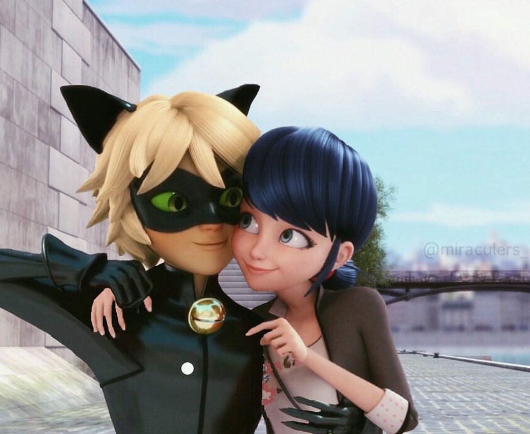 I Love Miraculous Cat Noir And Marinette