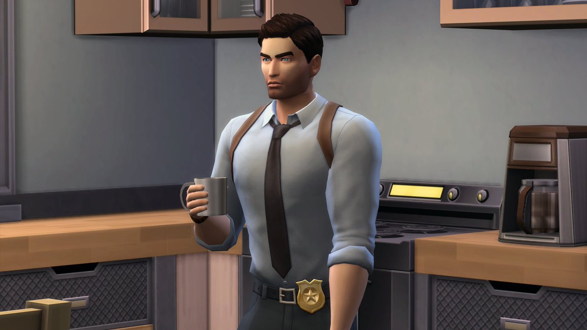 I've never really played much of the Detective career in TS4...Enter Boston Mulligan, who could have been pulled straight out of a comic 😄