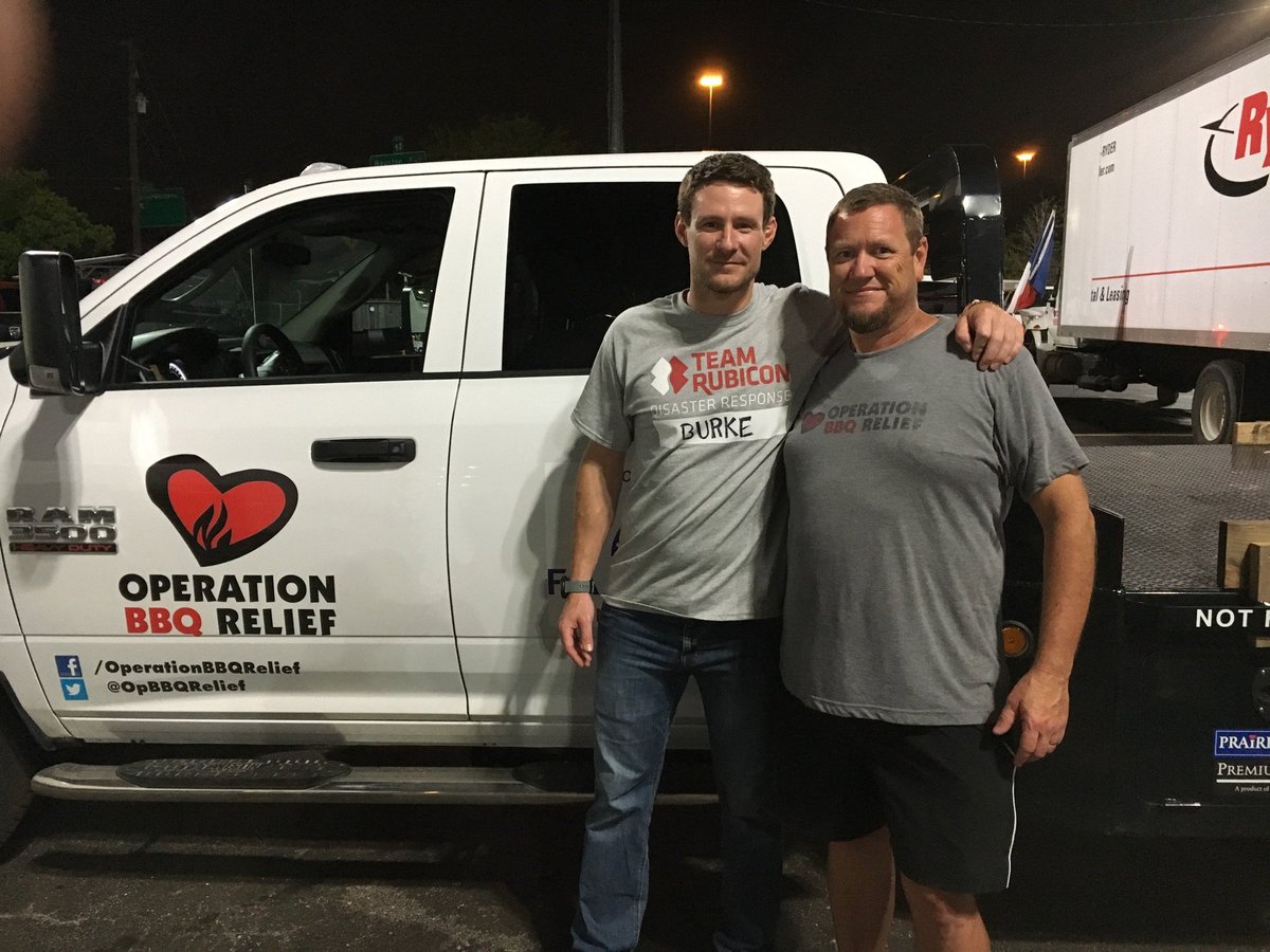 TeamRubicon's tweet photo. The best disaster response fuel in the country: @OpBBQRelief. Thanks for feeding our team. https://t.co/8tQ1D4CCax
