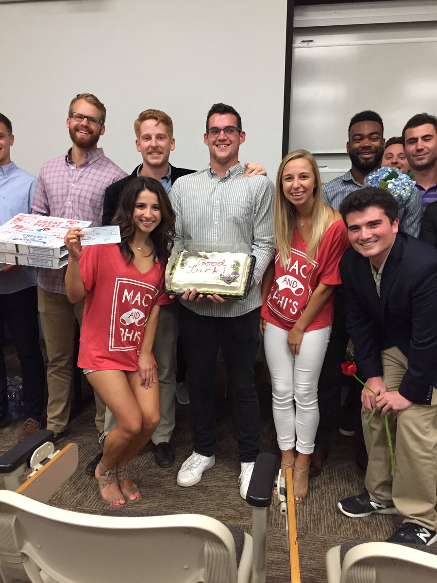 Thank you so much <a href="/MasonSAE/">ΣAE Virginia Delta</a> for starting the donations off early for Mac N Phi's, and for surprising us with pizza and cake! We ❤️ you!