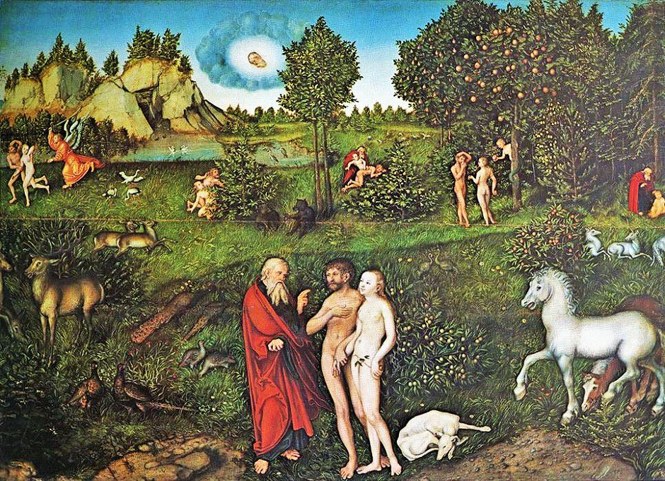 AGardenHistory's tweet photo. Biblical Gardens - Eden - Lucas Cranach (1472-1553) &amp; his workshop https://t.co/VHS7beHiik https://t.co/Y7BhO5eOKw