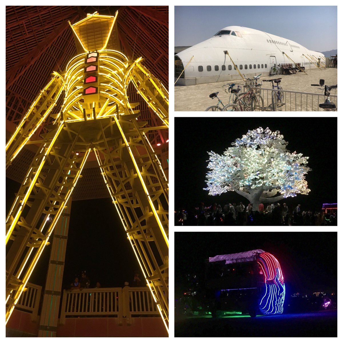DonAndrewsRadio's tweet image. A most wonderful adventure. #BurningMan2017#playalife #theMan #747 #checkyouremotionalbaggage #LEDtree #techmeetsnature #ArtCars #luvburners