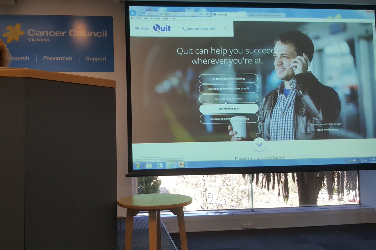 Launching our new website! quit.org.au a better way online for you to #quit or to help someone else become #smokefree #health
