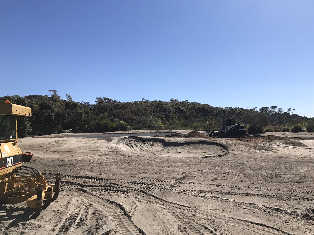 golfshapes's tweet photo. Final prep on 1st green and root zone going onto 4th green today @st.michaels #golfshapes #designconstruct https://t.co/jKaxLOYxmw