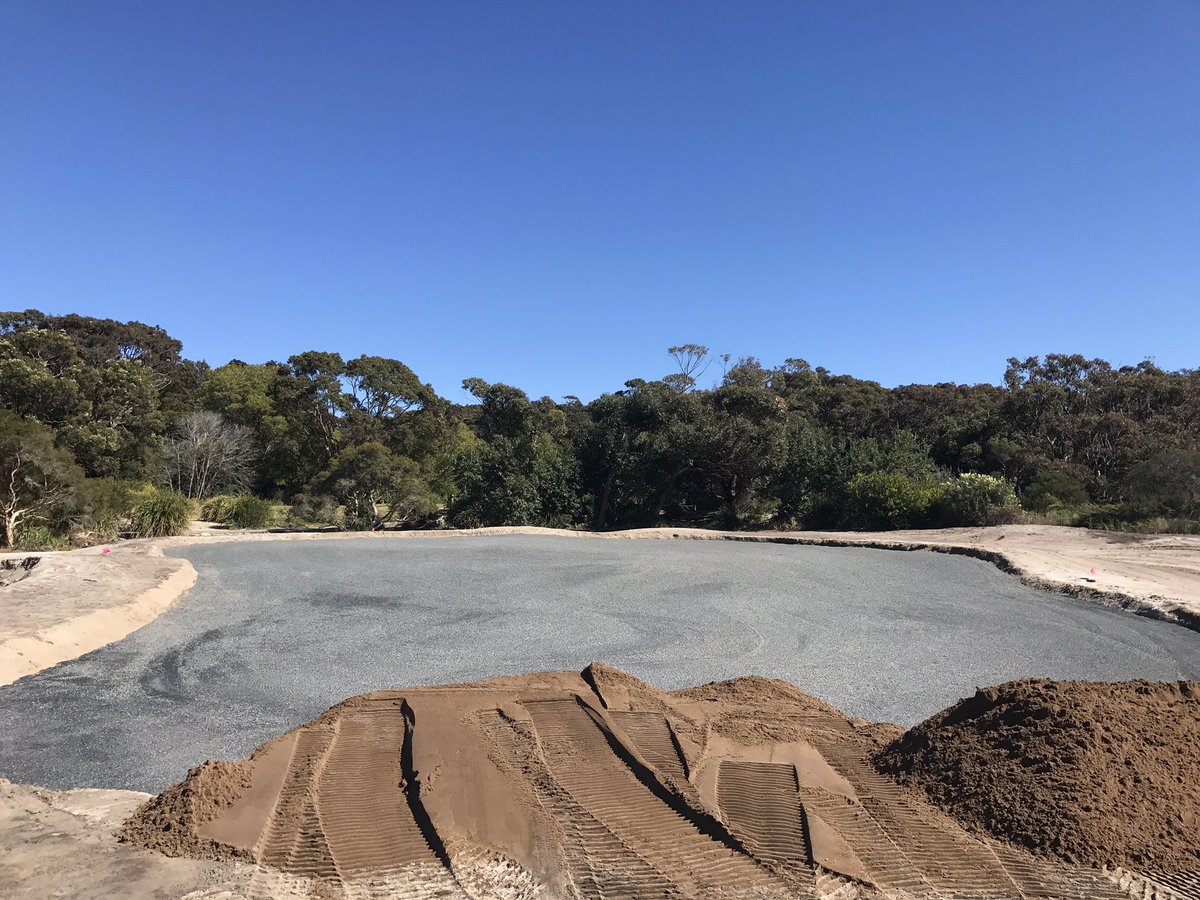 golfshapes's tweet photo. Final prep on 1st green and root zone going onto 4th green today @st.michaels #golfshapes #designconstruct https://t.co/jKaxLOYxmw