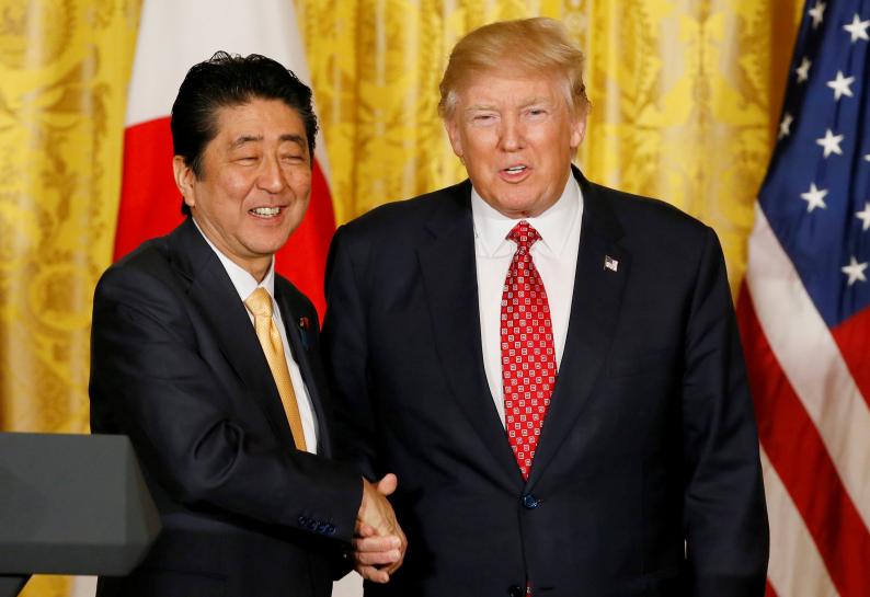 Japan's Abe: agreed with Trump, Putin on cooperation over North Korea reut.rs/2eA0dLA