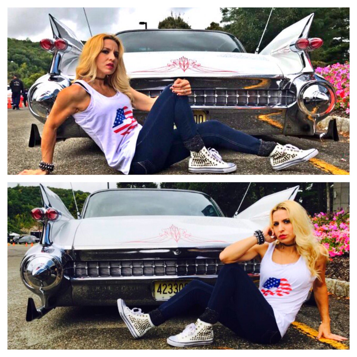 1976BadKitty's tweet photo. #c#deadmanscurve #car showroom #cadallic #caddy #carmodel #DianaLynn #Labordayweekend #cars #girls #nj @sheratonhotels https://t.co/KXLljRzQor