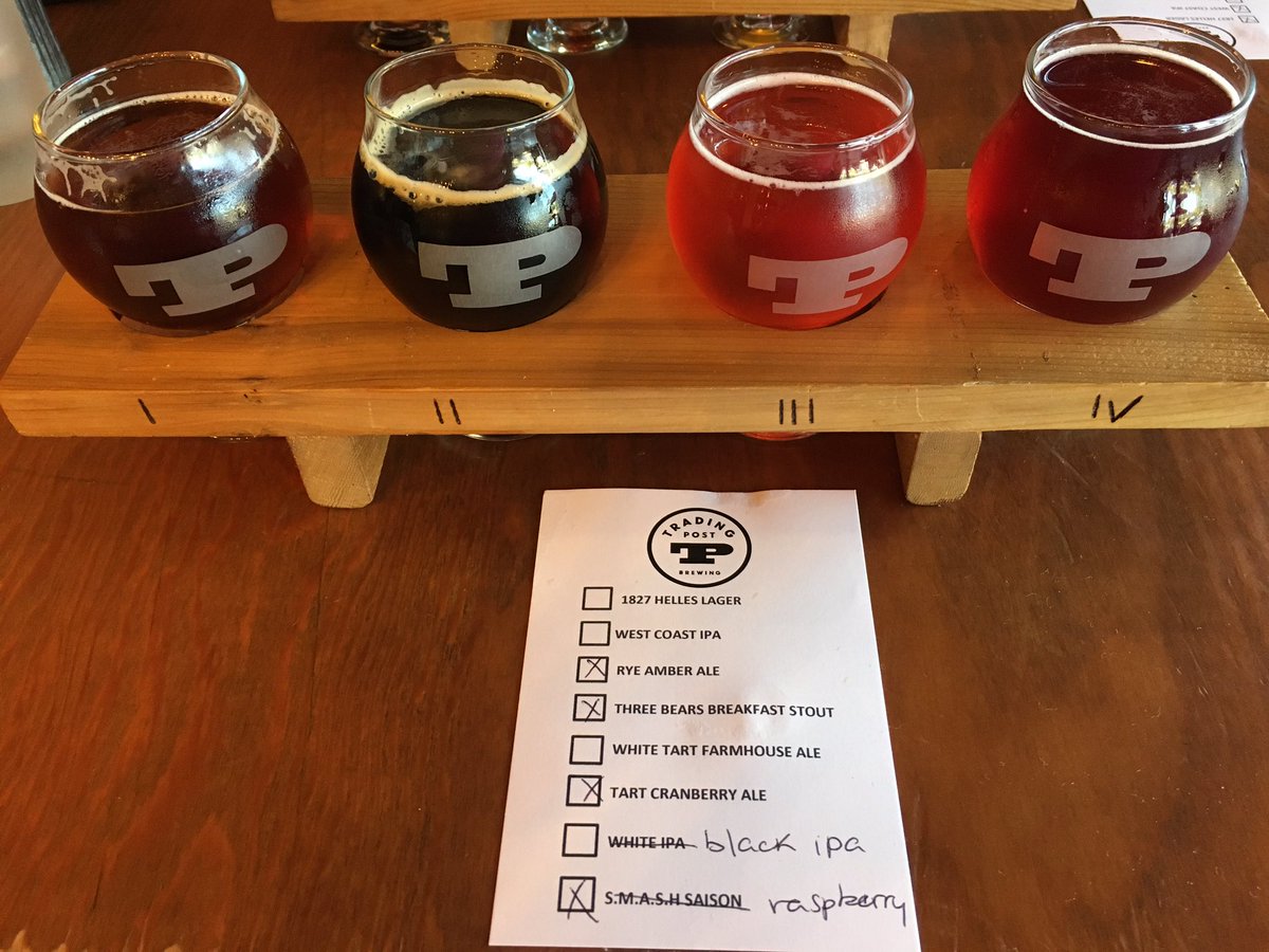 PedrosPit_BC's tweet photo. Supporting &amp; enjoying a flight at @tradingpostbrew loved their #blackIPA &amp; #tartcranberryale #localbeer #craftbrew #langleybc #bcbreweries https://t.co/ySy2glrN2e