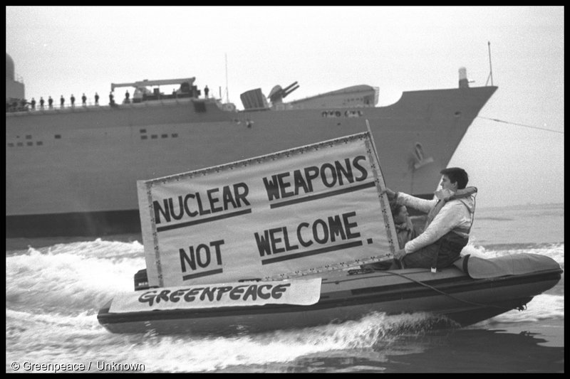 GreenpeaceCA's tweet photo. Greenpeace believes in a world where peace is achieved through diplomacy and cooperation, not by military escalation https://t.co/LKYHSeGK52 https://t.co/J002dngET9