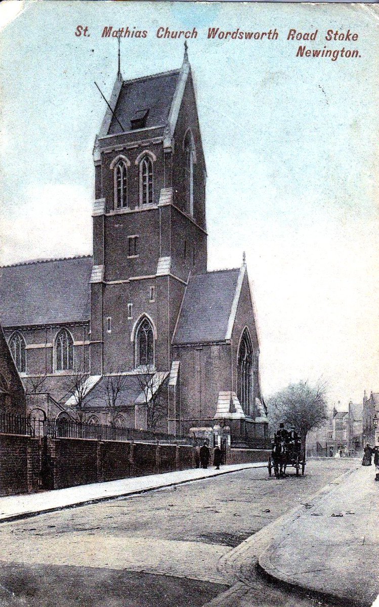 HistoryOfStokey's tweet photo. 1909 - St Mathias Church, Wordsworth Road, Stoke Newington https://t.co/2BIxj59FW3