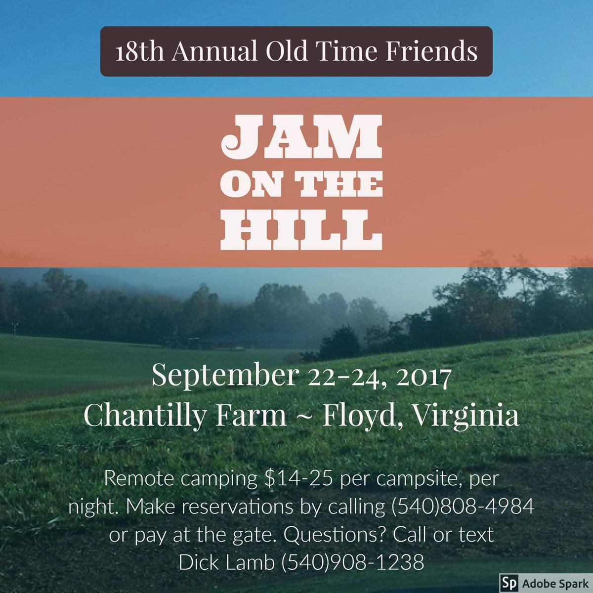 ChantillyFarm's tweet photo. The #oldtimefriends group will host their #jamonthehill at @festivalfarm #floydva @visitvbr @mySWVA @FloydSchool @cutnscratch https://t.co/fuFRDDD6hK
