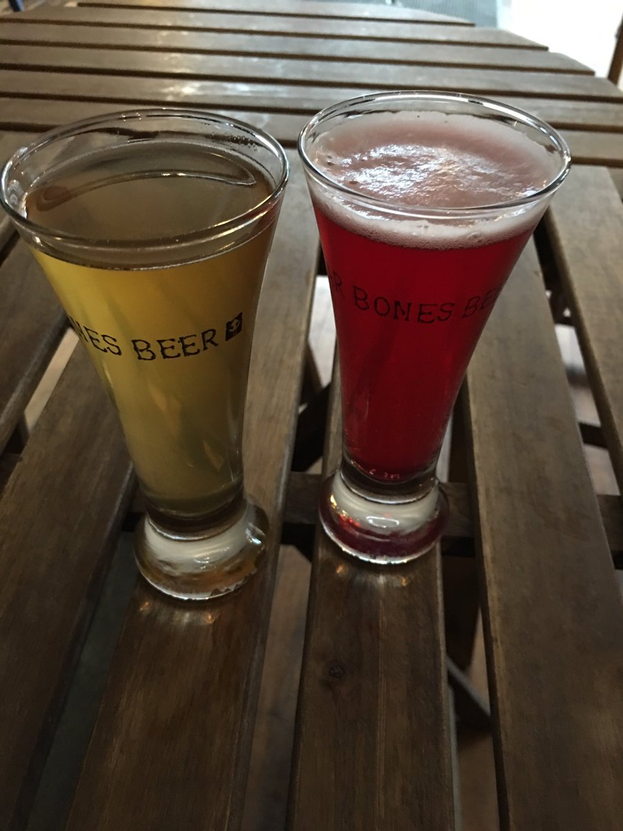 TheMaineMenu's tweet photo. On to @BearBonesBeer for some more tasting. beet beer? https://t.co/XhWUH8f0V2