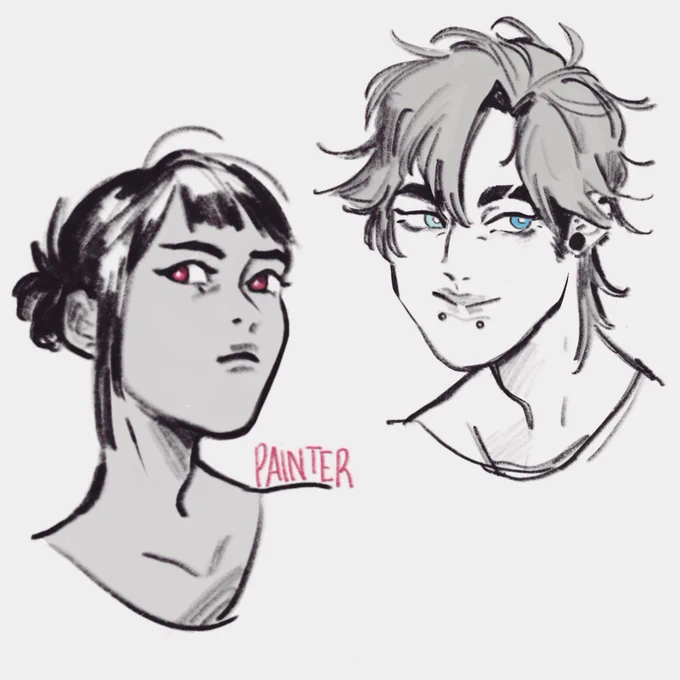 Some doodles from this weekend ?#oc and #fanart 