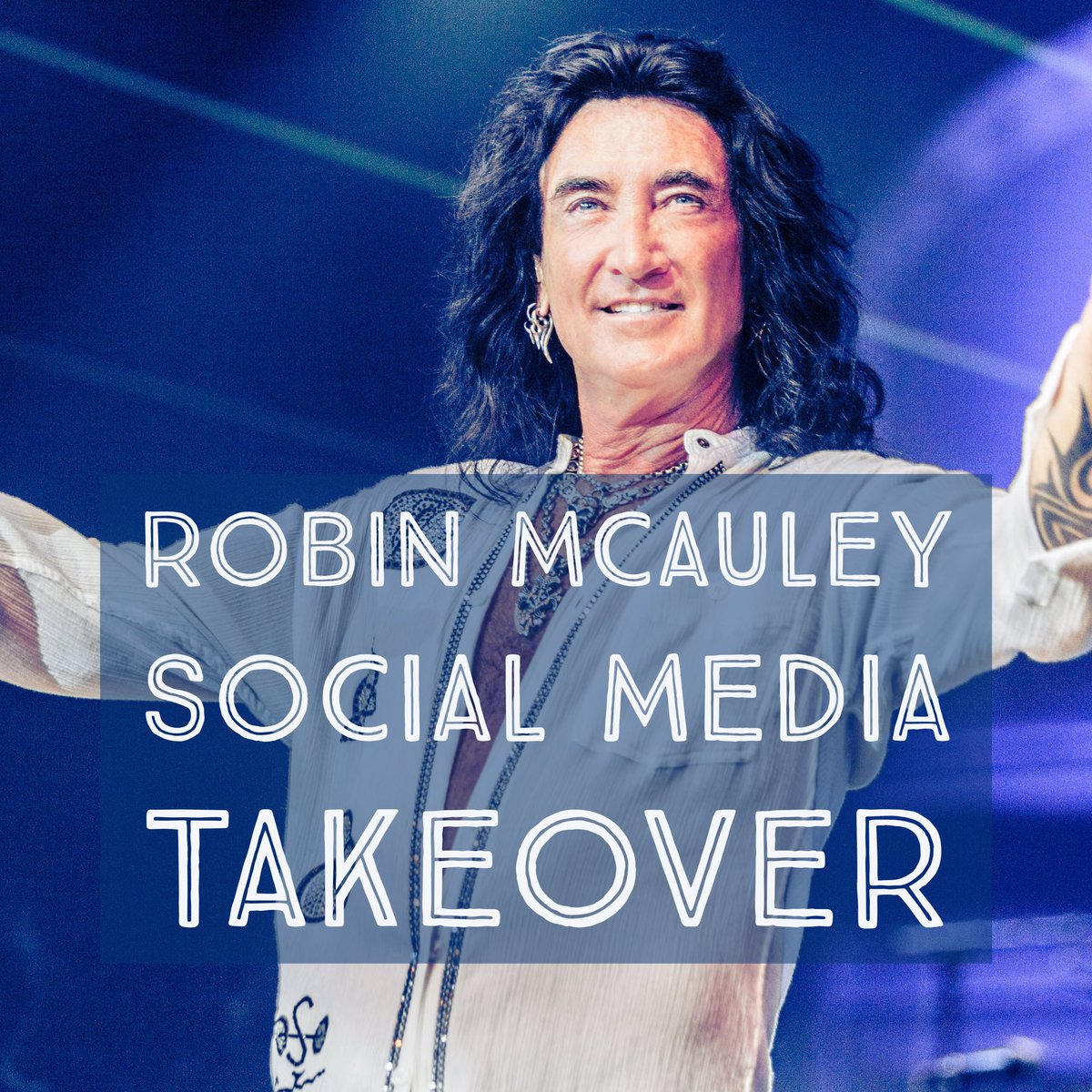Tonight after our show Robin McAuley takes over our social media channels!