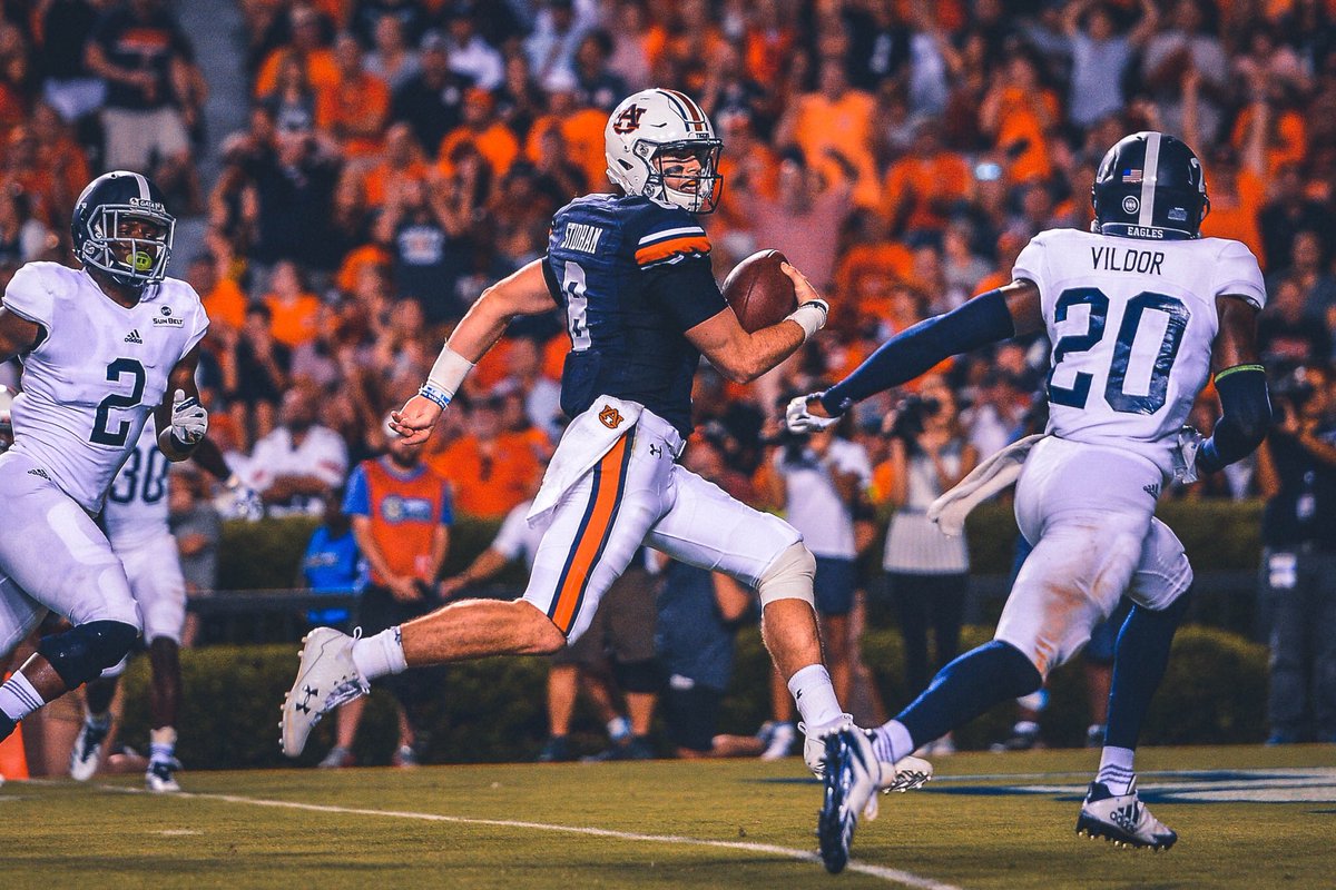 AuburnFootball's tweet photo. Our favorite sights from a fun season opener last night. 

#WarEagle | #OurTime https://t.co/pUPt99cD2h