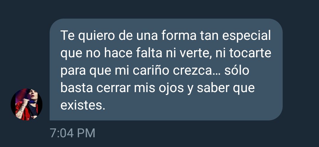 Jamás me habían dicho algo tan lindo. Acabo de morir de ternura.