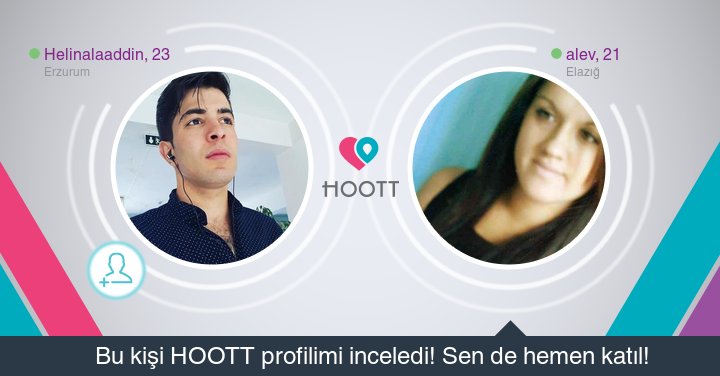 #HOOTTapp Yakınındaki kişilerle sohbet etmek için HOOTT indir. HOOTT ile Eğlen! goo.gl/jPUaB0