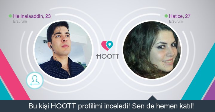 #HOOTTapp Yakınındaki kişilerle sohbet etmek için HOOTT indir. HOOTT ile Eğlen! goo.gl/jPUaB0