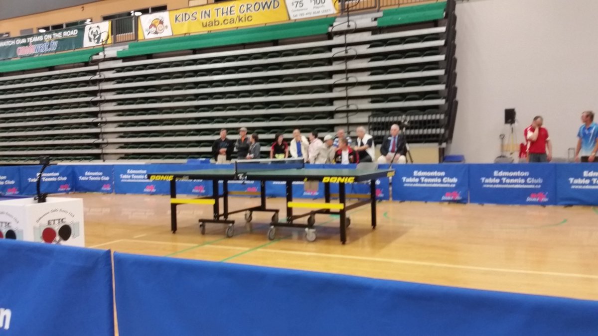 All ready for the final match! #2017EdmontonOpen #yeg #AB #TableTennis