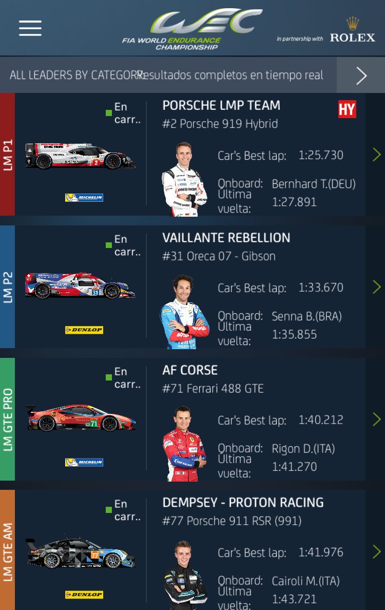 AutosyMas's tweet photo. ESTAMOS a 36 minutos de que concluyan las #6HMexico #AutosyMasEnWEC https://t.co/6TYEYjFis8