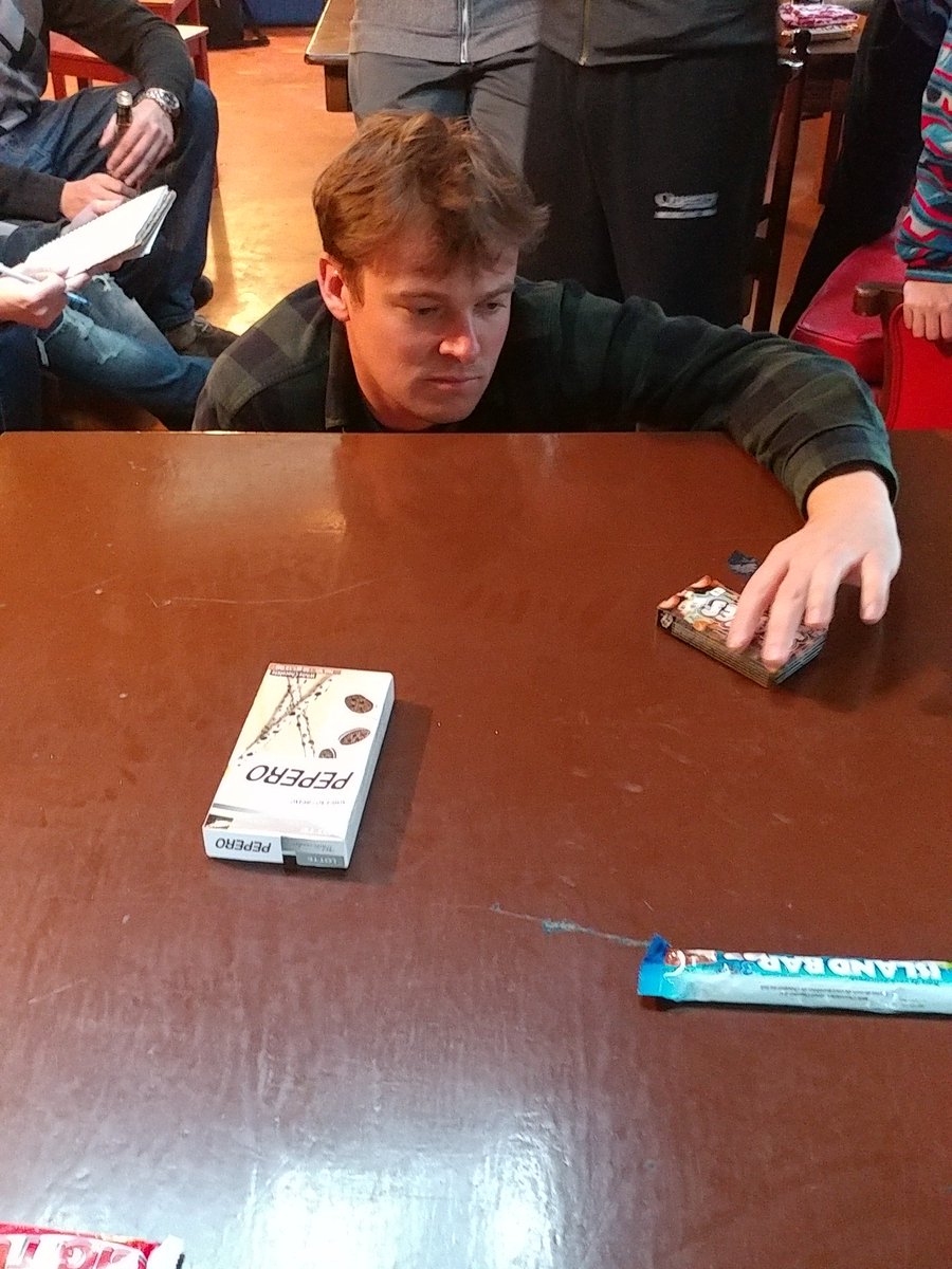 21st pick overall from Sean Hebert, Pepero Cookies and Creme. Unprecedented amount of asian candy this year.